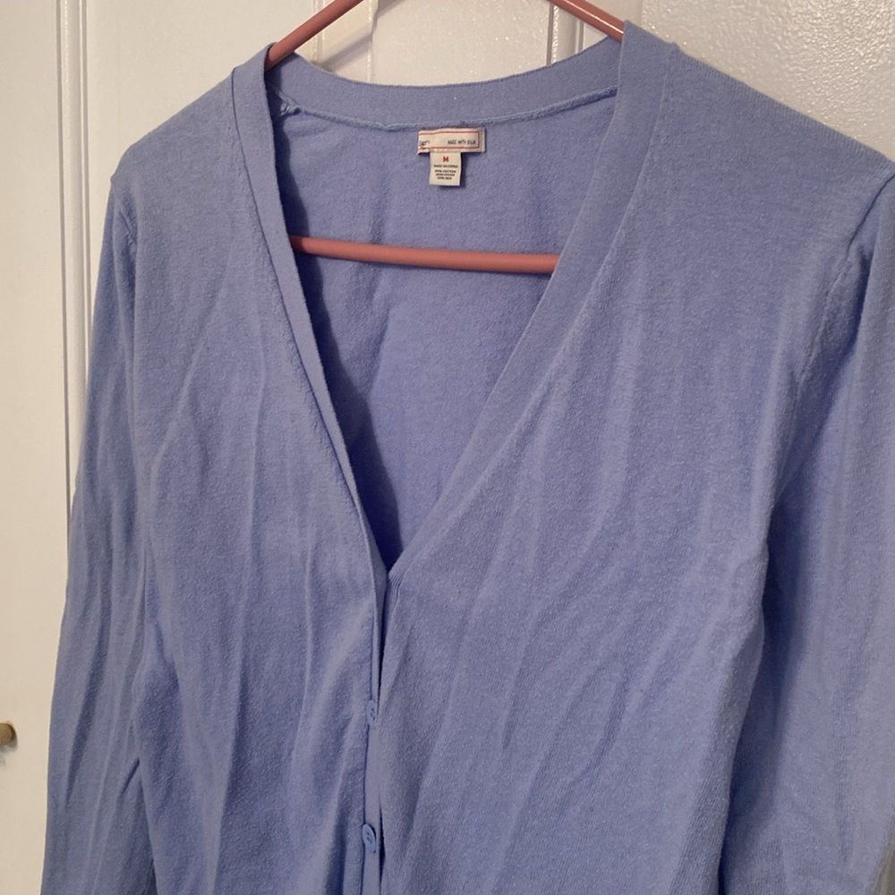 GAP periwinkle blue cardigan - Picture 2 of 5